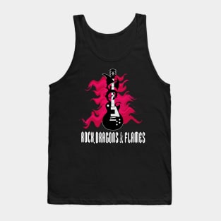 Rock, Dragons and Flames Tank Top